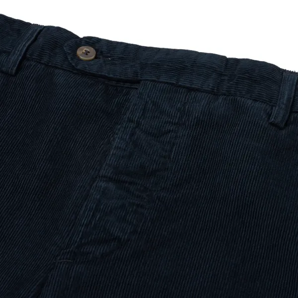 Rota Sport Exclusive For Michael Jondral: Dark Blue Fine Corduroy Pants In "Prewa