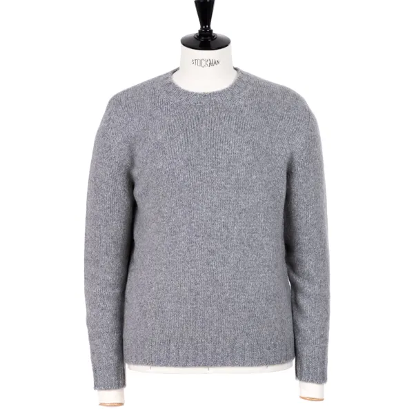 Fedeli Exclusive To Michael Jondral: Flannel Grey 4-Ply Piuma Cashmere Sweate