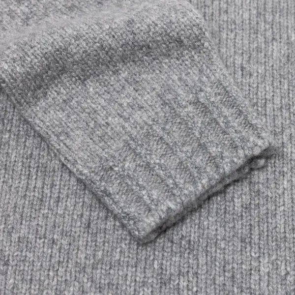 Fedeli Exclusive To Michael Jondral: Flannel Grey 4-Ply Piuma Cashmere Sweate