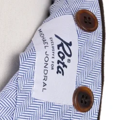 Rota Sartorial Exclusive To Michael Jondral: Dark Brown Trousers In English Cotton Mo