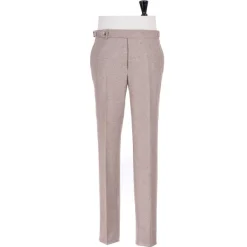 Rota Sartorial Exclusive To Michael Jondral: Sand Brown Pants In A Wool Flannel - Rot