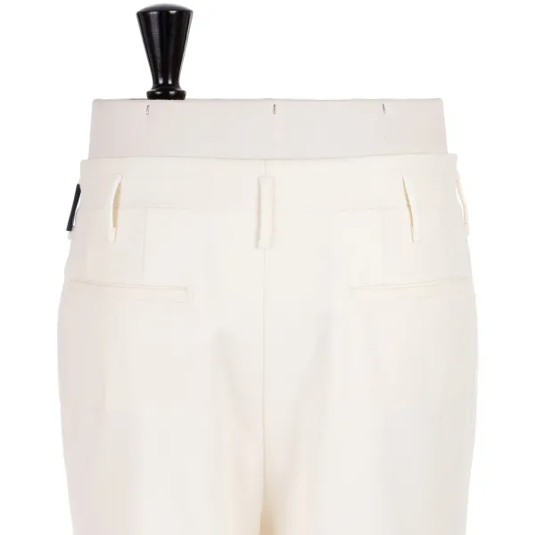 Rota Sartorial Exclusive To Michael Jondral: Ivory Trousers "Hollywood" With Two Plea
