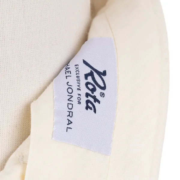 Rota Sartorial Exclusive To Michael Jondral: Ivory Trousers "Hollywood" With Two Plea