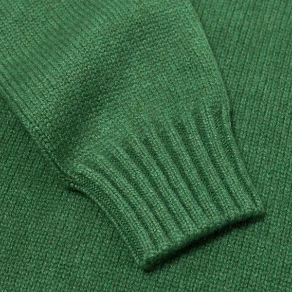 Fedeli Exclusive To Michael Jondral: Green Scottish 4-Ply Cashmere Turtleneck