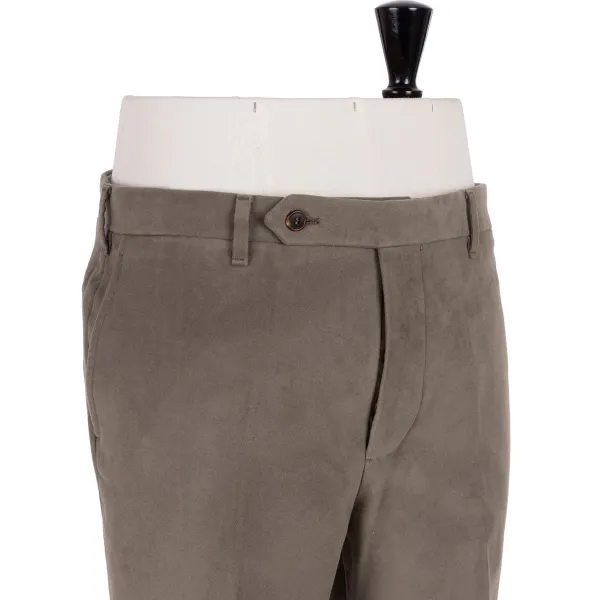 Rota Sartorial Exclusive To Michael Jondral: Khaki Green Trousers In English Cotton M