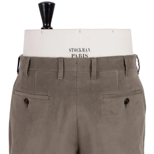 Rota Sartorial Exclusive To Michael Jondral: Khaki Green Trousers In English Cotton M