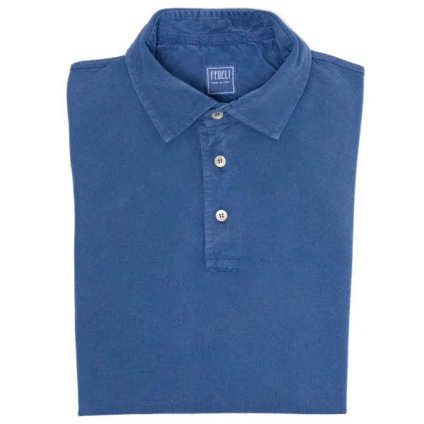 Fedeli Exclusive To Michael Jondral: "North" Long-Sleeve Polo In Pure Giza Co