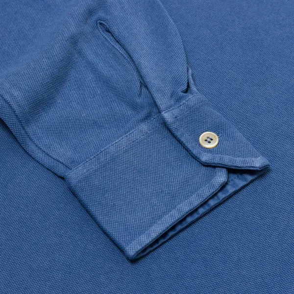 Fedeli Exclusive To Michael Jondral: "North" Long-Sleeve Polo In Pure Giza Co