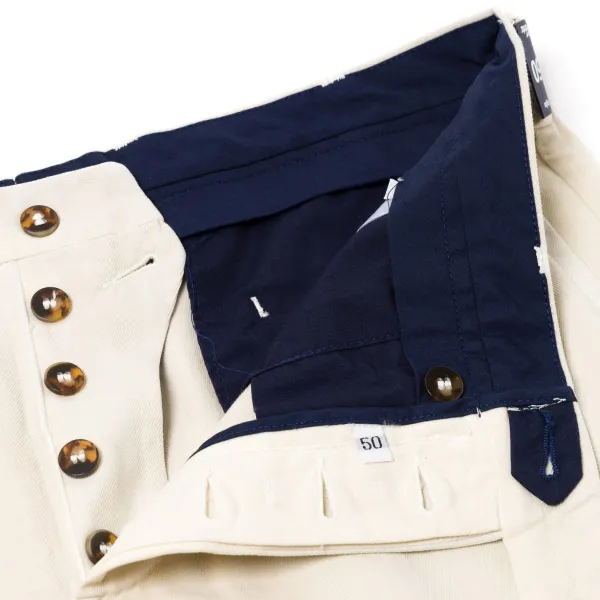 Rota Sport Exclusive To Michael Jondral: Ivory Cotton & Cashmere "Luxury Chino" P
