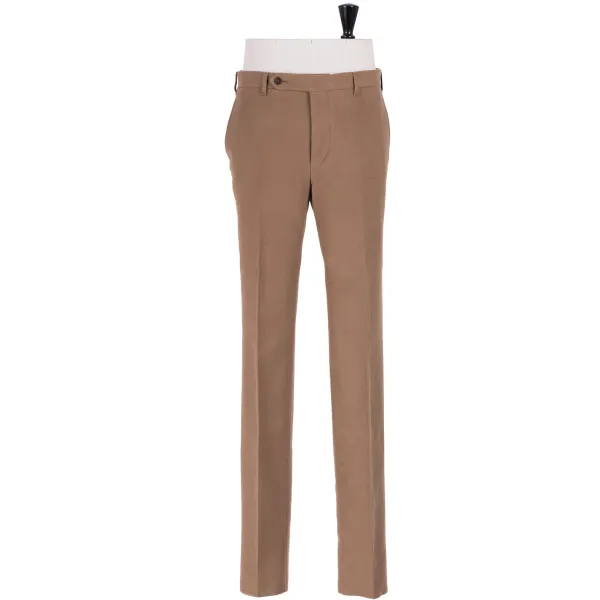 Rota Sartorial Exclusive To Michael Jondral: Light Brown English Cotton Moleskin Trou