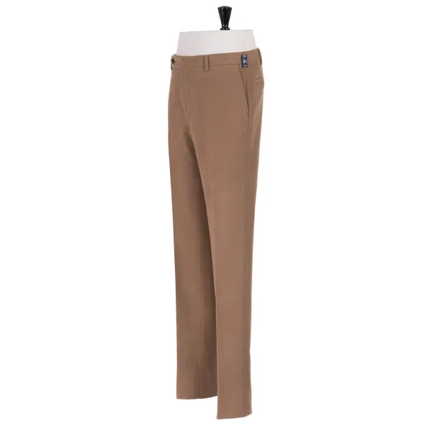 Rota Sartorial Exclusive To Michael Jondral: Light Brown English Cotton Moleskin Trou