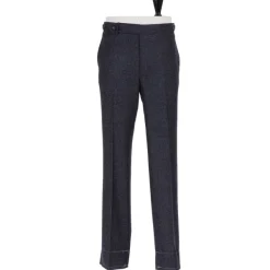 Rota Sartorial Exclusive To Michael Jondral: Grey Plaid Flannel Pants "Galles" In Pur