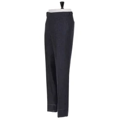 Rota Sartorial Exclusive To Michael Jondral: Grey Plaid Flannel Pants