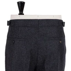 Rota Sartorial Exclusive To Michael Jondral: Grey Plaid Flannel Pants