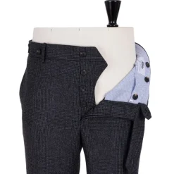 Rota Sartorial Exclusive To Michael Jondral: Grey Plaid Flannel Pants