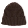 Fedeli Exclusive To Michael Jondral: Cocoa Brown Knitted Hat In Pure Scottish