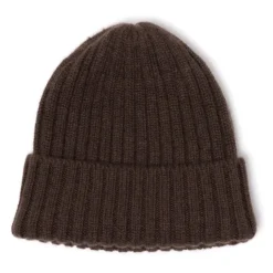 Fedeli Exclusive To Michael Jondral: Cocoa Brown Knitted Hat In Pure Scottish