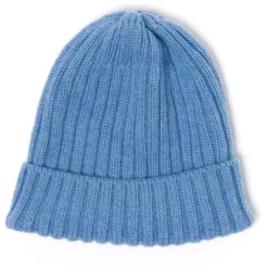Fedeli Exclusive To Michael Jondral: Azure Blue Knitted Hat In Pure Scottish