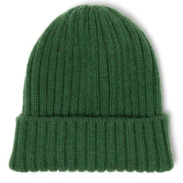 Fedeli Exclusive To Michael Jondral: Green Knitted Hat In Pure Scottish Cashm