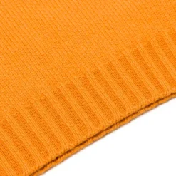 Fedeli Exclusive To Michael Jondral: Orange Scottish 4-Ply Cashmere Turtlenec