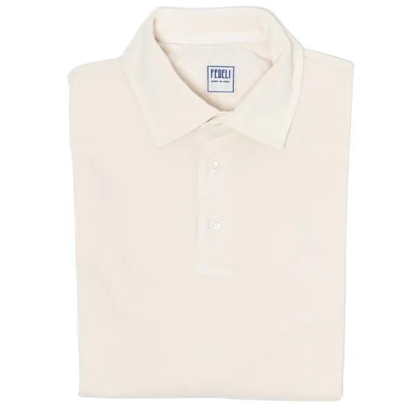 fedeli Exclusive To Michael Jondral: "North" Long-Sleeve Polo In Pure Giza Co