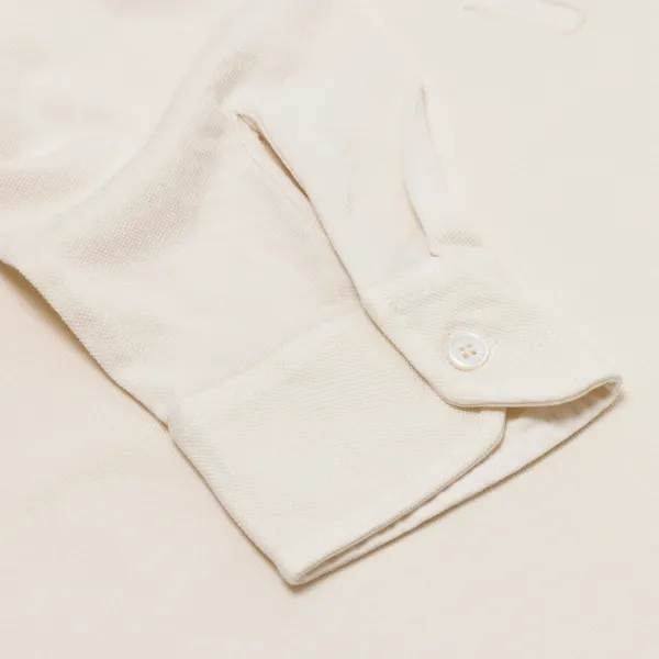 fedeli Exclusive To Michael Jondral: "North" Long-Sleeve Polo In Pure Giza Co