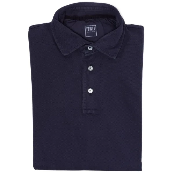 Fedeli Exclusive To Michael Jondral: "North" Long-Sleeve Polo In Pure Giza Co