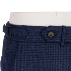 Rota Sartorial Exclusive To Michael Jondral: Blue Checked Flannel Pants 