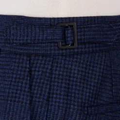 Rota Sartorial Exclusive To Michael Jondral: Blue Checked Flannel Pants 