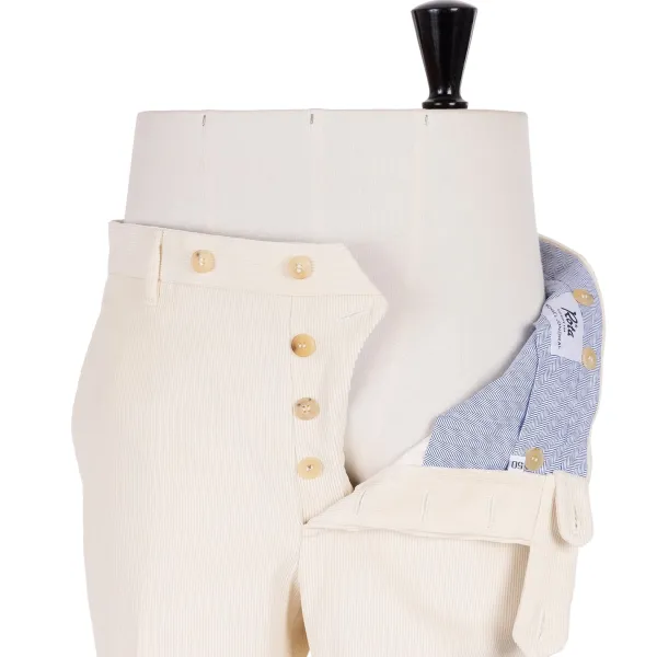 Rota Sartorial Exclusive To Michael Jondral: English Cotton-Corduroy Trousers With Iv