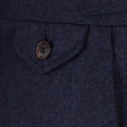 Rota Sartorial Exclusive To Michael Jondral: Blue Pure Wool Flannel Pants - Rota Sart