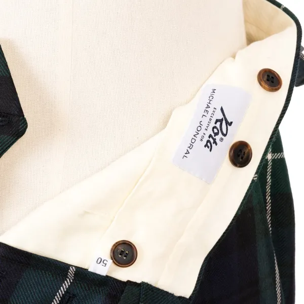 Rota Sartorial Exclusively For Michael Jondral: Plaid Pants "New Blackwatch" Made Of