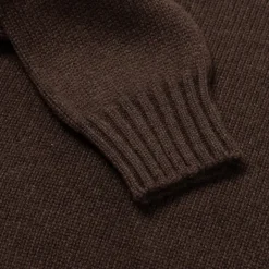 Fedeli Exclusively For Michael Jondral: Cocoa Brown Turtleneck Sweater Made O
