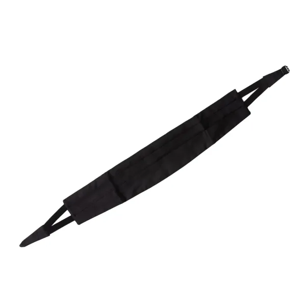 Petronius Exclusively For Michael Jondral: Black Cummerbund Made Of Pure Grosgra