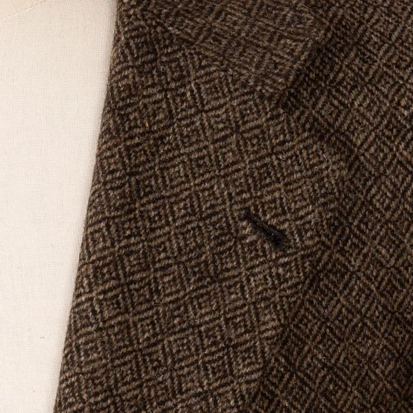 Orazio Luciano Exclusively For Michael Jondral: Brown Jacket "Diamond Tweed" Made Of