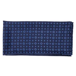 Cesare Attolini Foulard Neckerchief "Cubi" In Pure English Silk