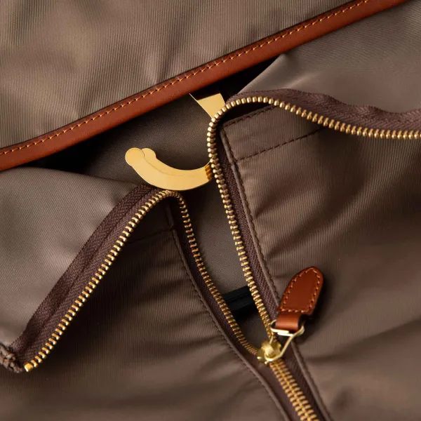 Felisi Garment Bag "Traveller" Made Of Nylon And Saddle Leather