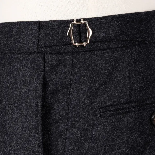De Petrillo Gentry Flannel Suit Made Of Pure Wool By Drago - Handmade