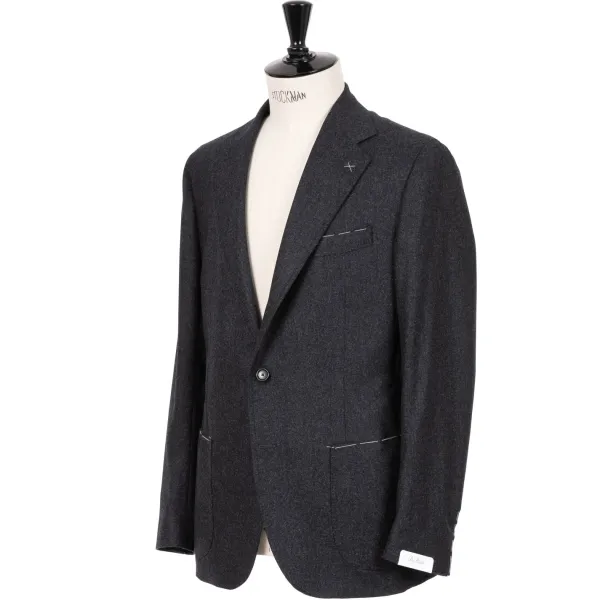 De Petrillo Gentry Flannel Suit Made Of Pure Wool By Drago - Handmade