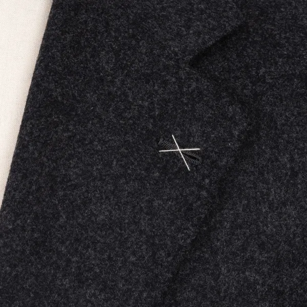 De Petrillo Gentry Flannel Suit Made Of Pure Wool By Drago - Handmade