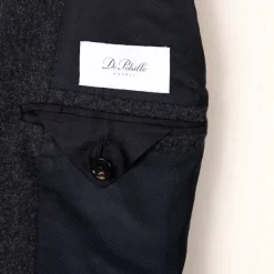 De Petrillo Gentry Flannel Suit Made Of Pure Wool By Drago - Handmade