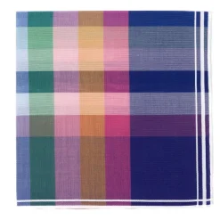 Simonnot-Godard Giverny Satin Pocket Square Made Of Pure Cotton