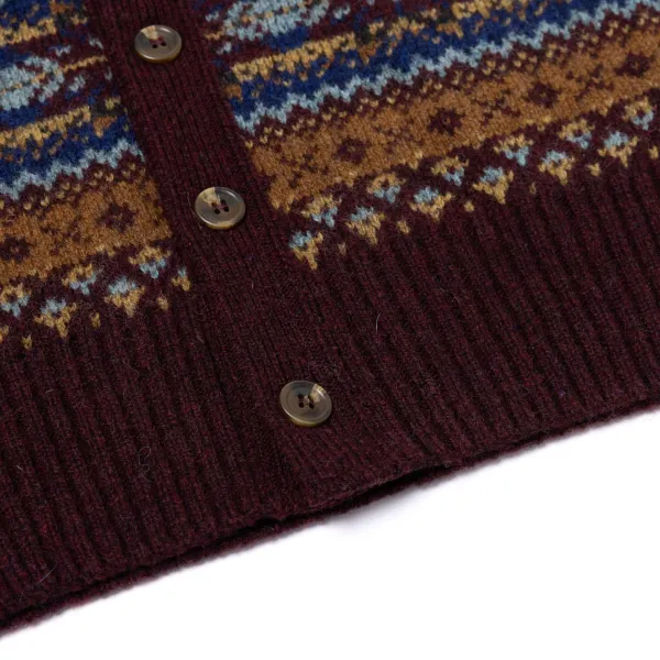 Glenugie Exclusive X Mj: Pure Wool "Fairisle Waistcoat" - Pure Soft Sh