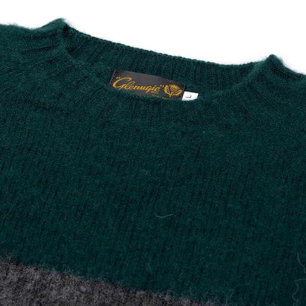 Glenugie Exclusive X Mj: Pure Wool Sweater "College Stripe Jumper" - C