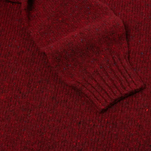 Glenugie X Mj: Pure Wool "Donegal Polo Jumper" Sweater - Supersoft Lam