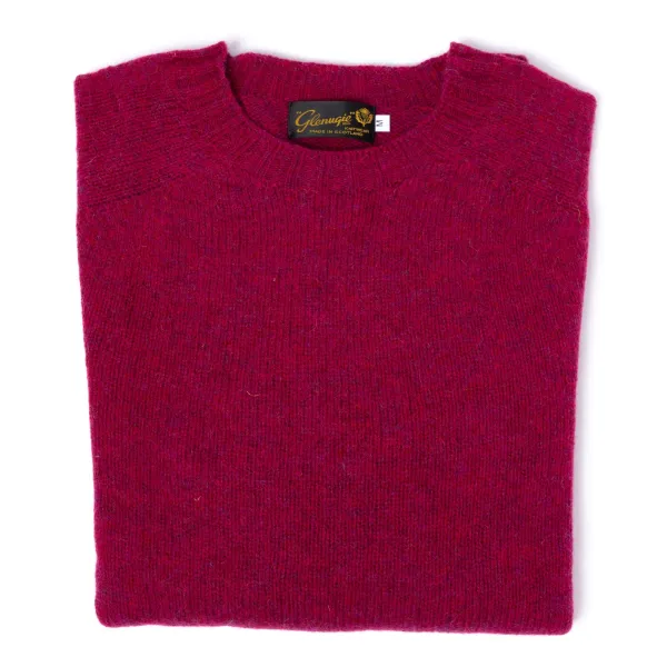 Glenugie X Mj: Pure Wool Round Jumper Sweater - Pure Soft Shetland