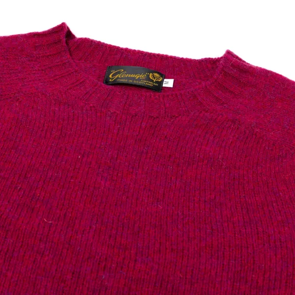 Glenugie X Mj: Pure Wool Round Jumper Sweater - Pure Soft Shetland