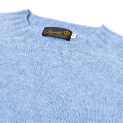 Glenugie X Mj: Pure Wool Round Jumper Sweater - Pure Soft Shetland