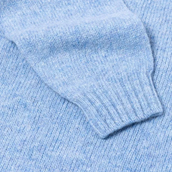 Glenugie X Mj: Pure Wool Round Jumper Sweater - Pure Soft Shetland