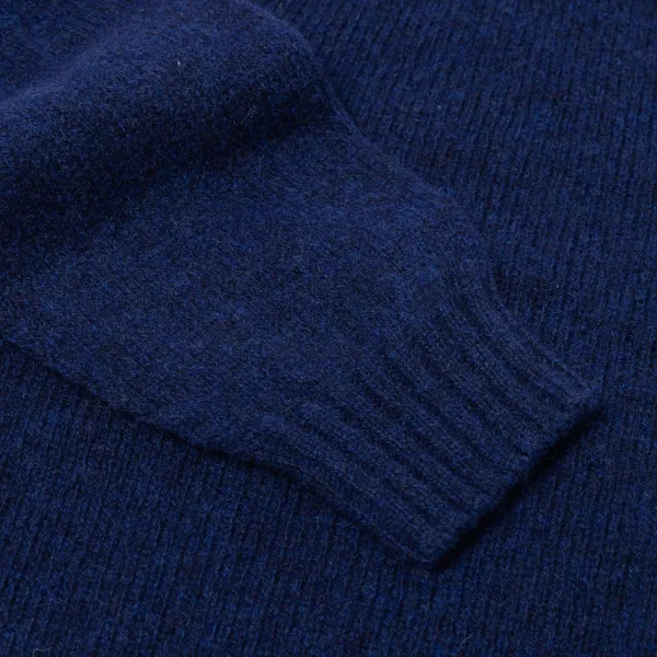 Glenugie X Mj: Pure Wool Round Jumper Sweater - Pure Soft Shetland